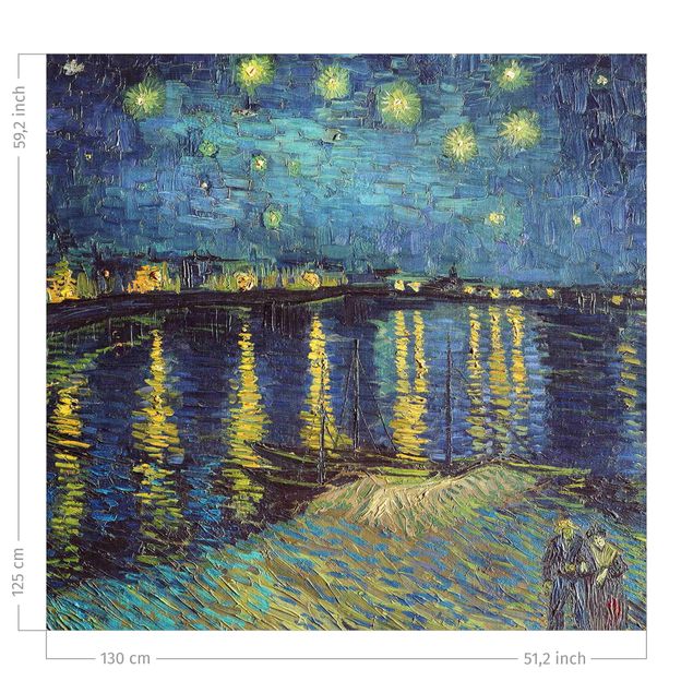 Vorhang modern Vincent van Gogh - Sternennacht über der Rhône