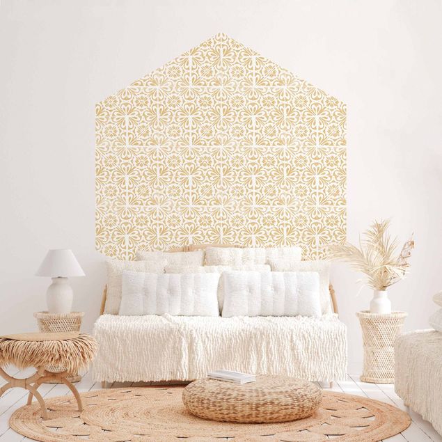 Wanddeko Schlafzimmer Vintage Muster Portugiesische Fliesen