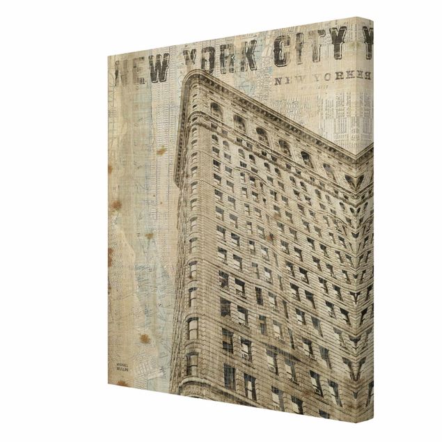 Leinwandbilder New York Vintage NY Flat Iron