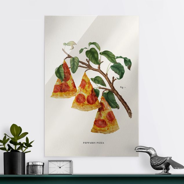 Küche Dekoration Vintage Pflanze - Pizza