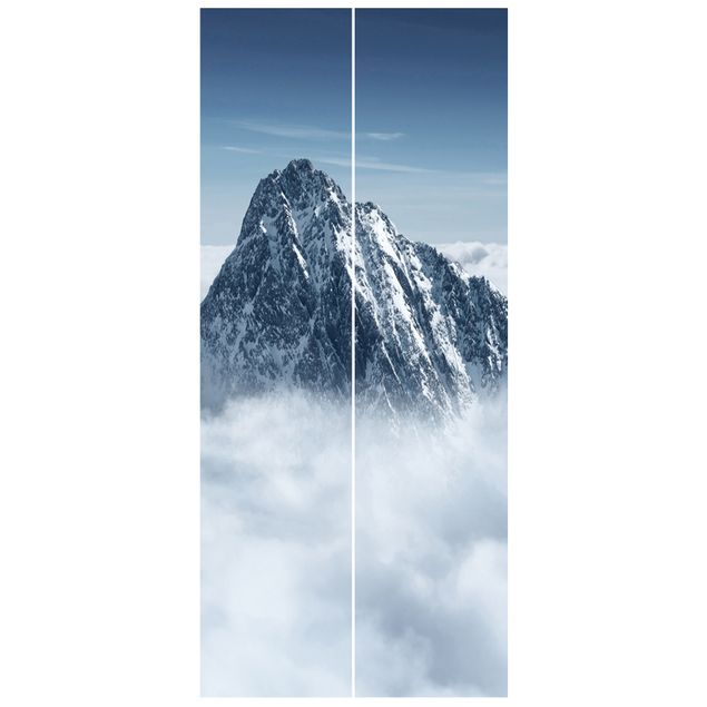 Wanddeko Esszimmer Die Alpen über den Wolken