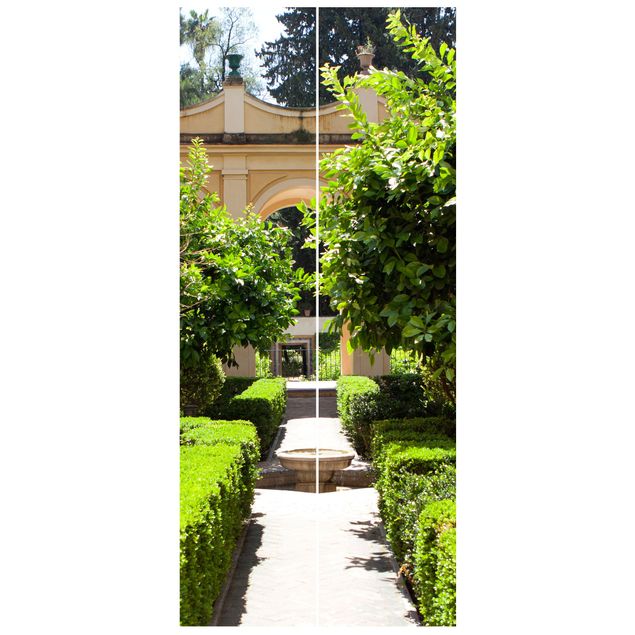 Wanddeko Büro Gartenweg in der Alhambra