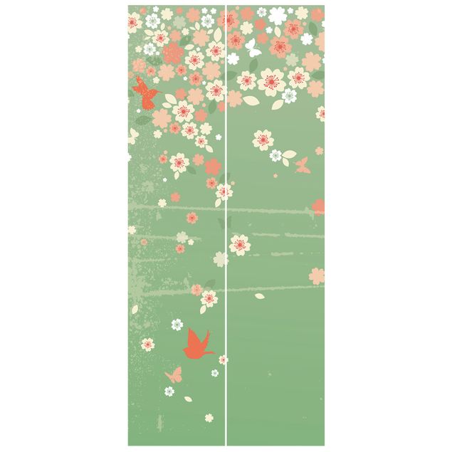 Wanddeko Blume Spring Background