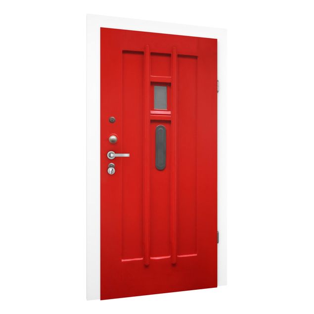 Wanddeko Schlafzimmer Rote Tür aus Amsterdam