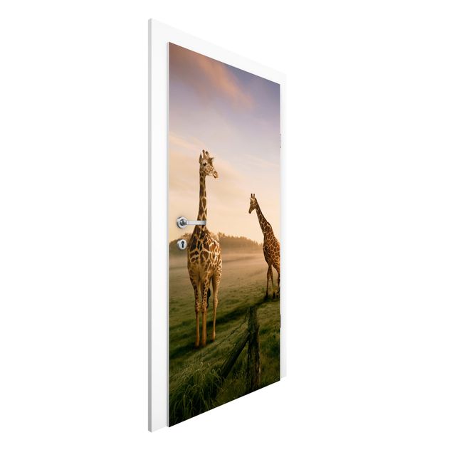 Wohndeko Afrika Surreal Giraffes