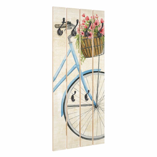 Wanddeko Fahrrad Blumenkurier I