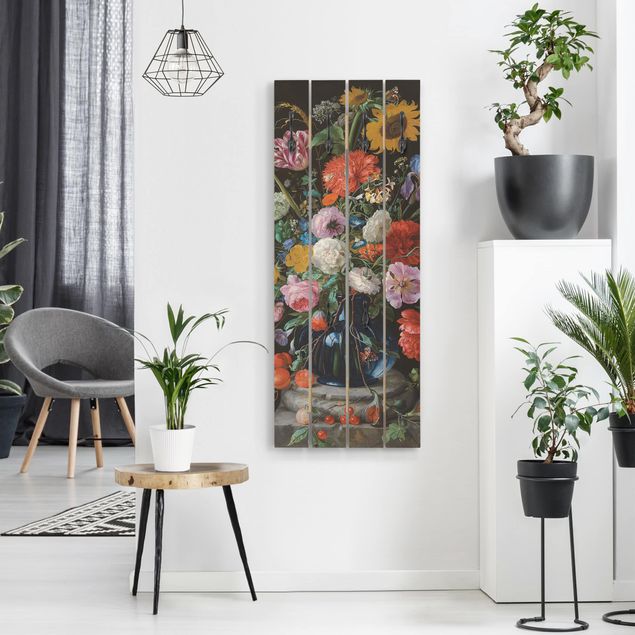 Wanddeko Büro Jan Davidsz de Heem - Glasvase mit Blumen