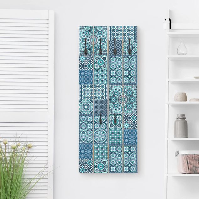 Küche Dekoration Marokkanische Mosaikfliesen türkis blau