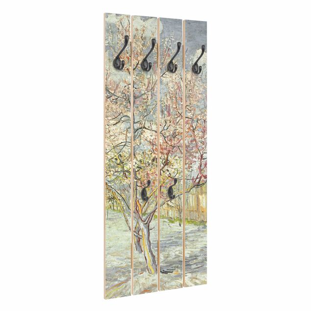 Wanddeko grün Vincent van Gogh - Blühende Pfirsichbäume