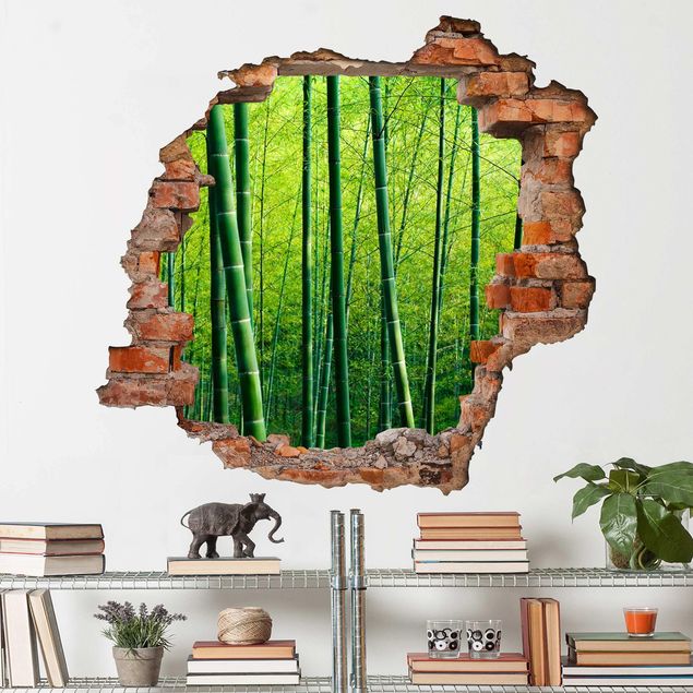 Wanddeko 3D Bambuswald