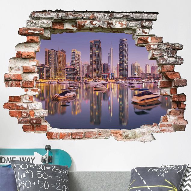 Deko 3D Dubai Skyline und Marina