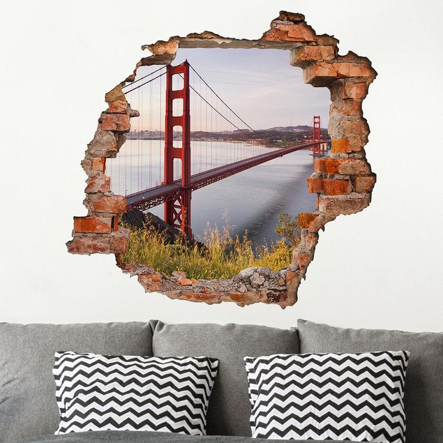 Wanddeko 3D Golden Gate Bridge in San Francisco