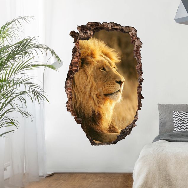 Wanddeko Afrika Löwenkönig