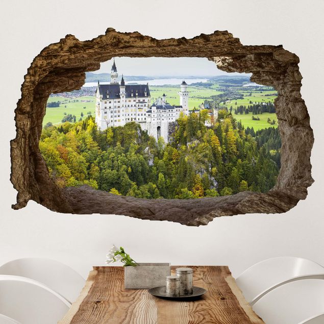 Wohndeko 3D Schloss Neuschwanstein Panorama