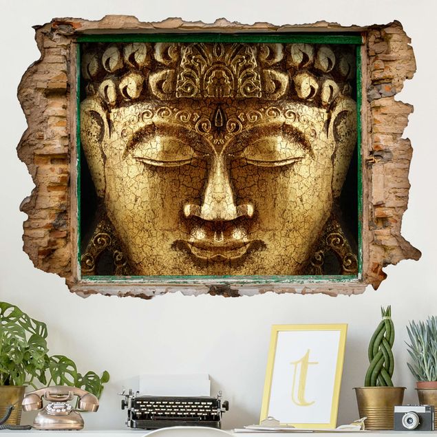 Wanddeko 3D Vintage Buddha