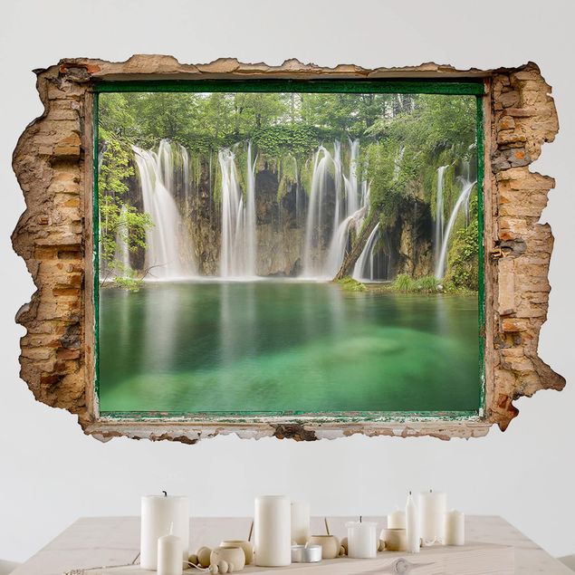 Deko 3D Wasserfall Plitvicer Seen