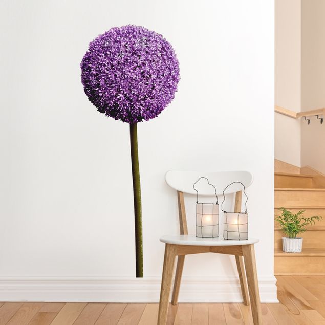 Wanddeko Blume Allium Kugel-Blüten 1er Set
