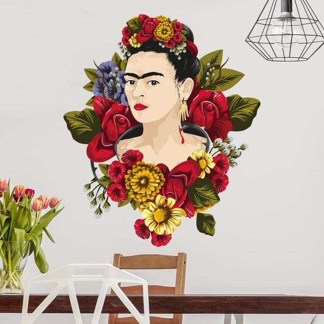 Wanddeko Schlafzimmer Frida kahlo - Rosen