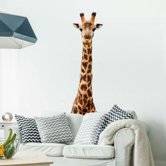 Wanddeko Büro Giraffenkopf
