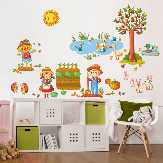 Kinderzimmer Deko Bauernhof-Set mit Garten