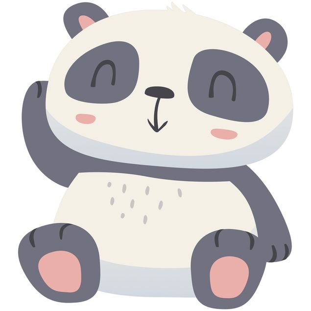 Wanddeko Babyzimmer Süßer Panda