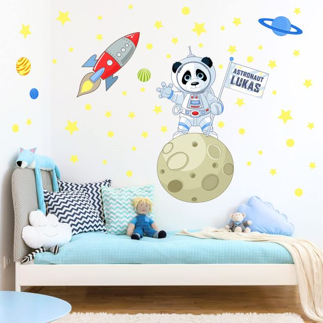 Wanddeko Büro Astronaut Panda