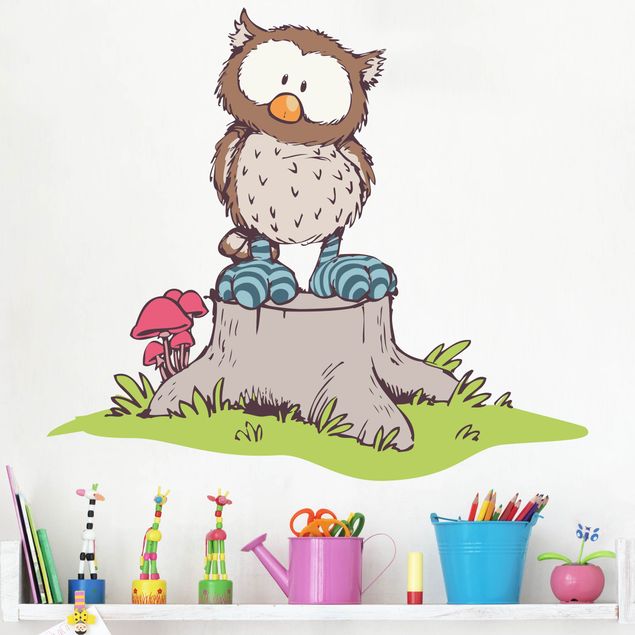 Kinderzimmer Deko NICI - Oscar Owl auf Baumstamm