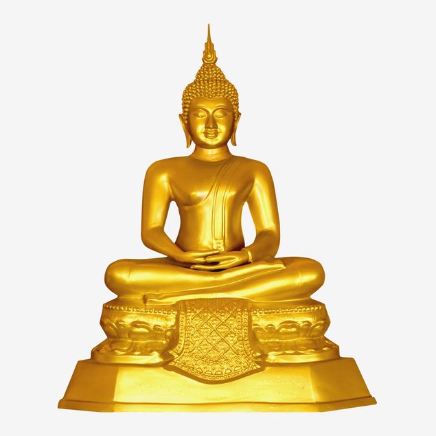 Wanddeko Flur Zen Buddha Gold