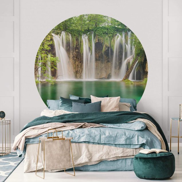 Wanddeko Wohnzimmer Wasserfall Plitvicer Seen