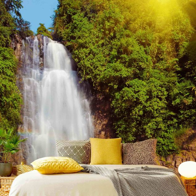 Wanddeko Schlafzimmer Wasserfall Romantik