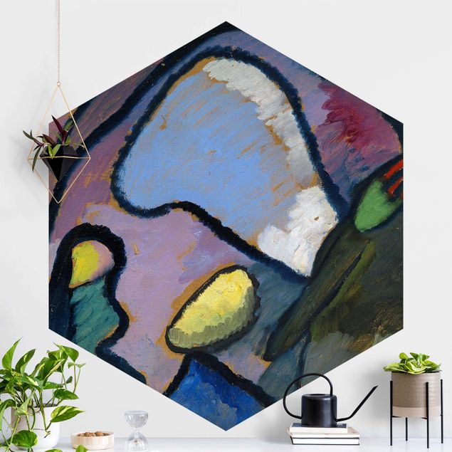Wanddeko blau Wassily Kandinsky - Improvisation