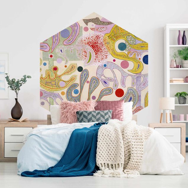 Wanddeko Schlafzimmer Wassily Kandinsky - Launische Formen