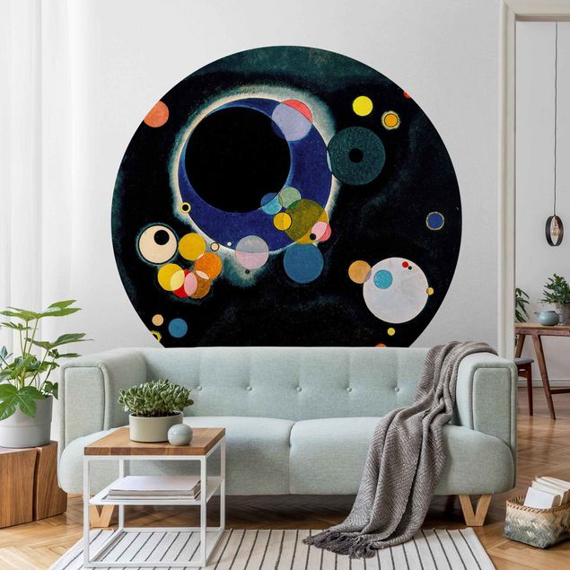 Wanddeko Wohnzimmer Wassily Kandinsky - Skizze Kreise