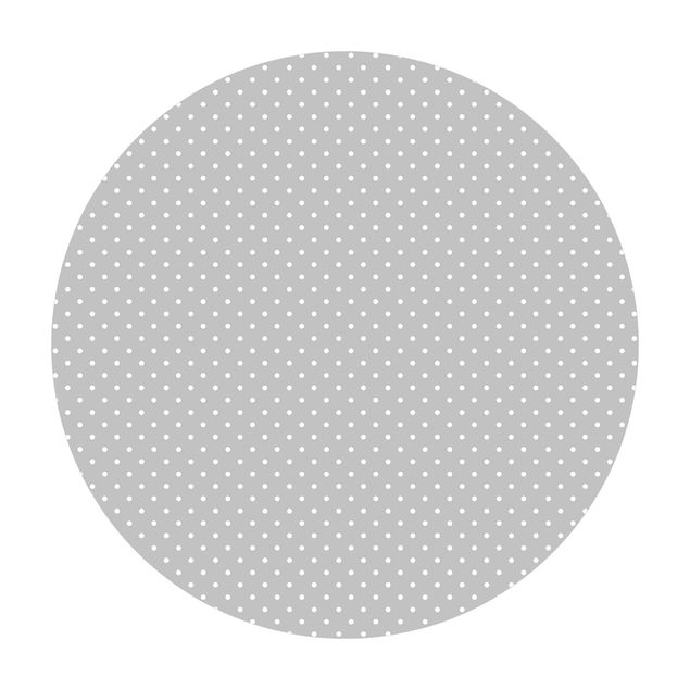 Aussen Teppich Weiße Punkte auf Grau
