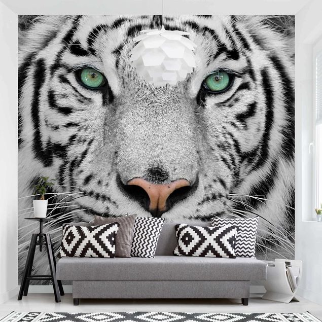Küchen Deko Weißer Tiger