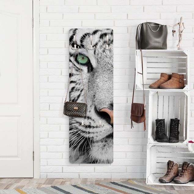 Wanddeko Büro Weißer Tiger