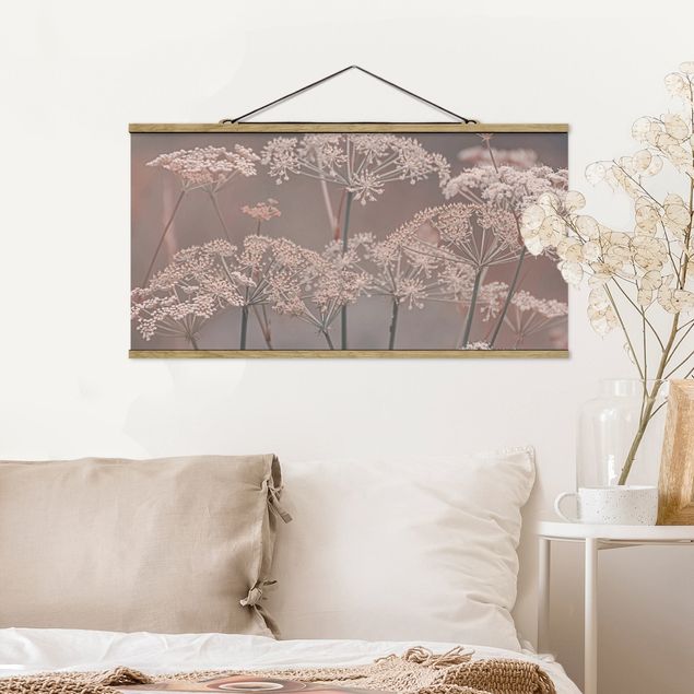 Wanddeko Wohnzimmer Wilde Doldenblüten