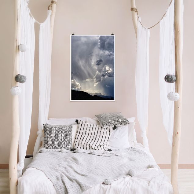 Wanddeko Schlafzimmer Wilde Wolken