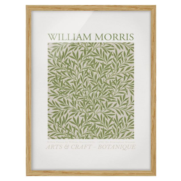Wanddeko grün William Morris - Willow Pattern