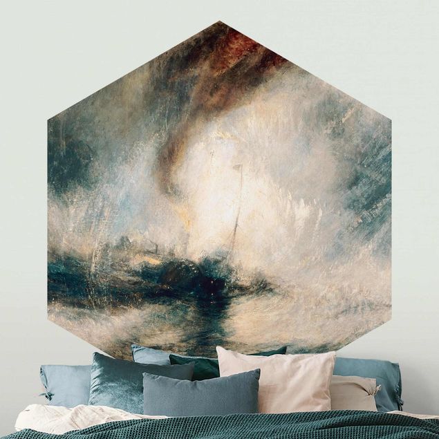 Wanddeko Schlafzimmer William Turner - Schneesturm über Meer