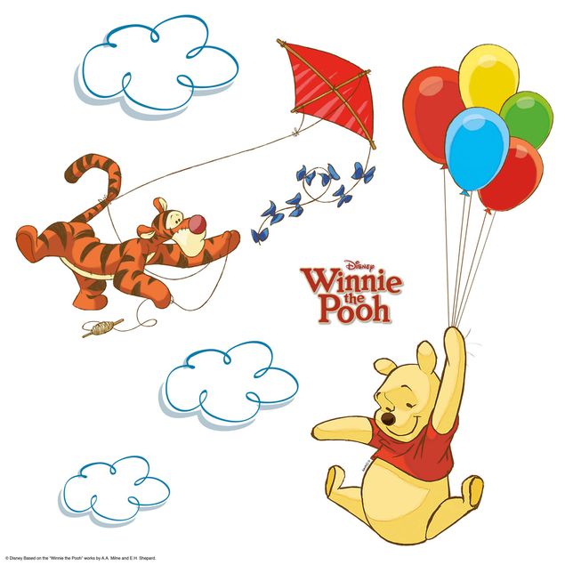 Deko Kinderzimmer Winnie Pooh - Pooh & Tigger Set