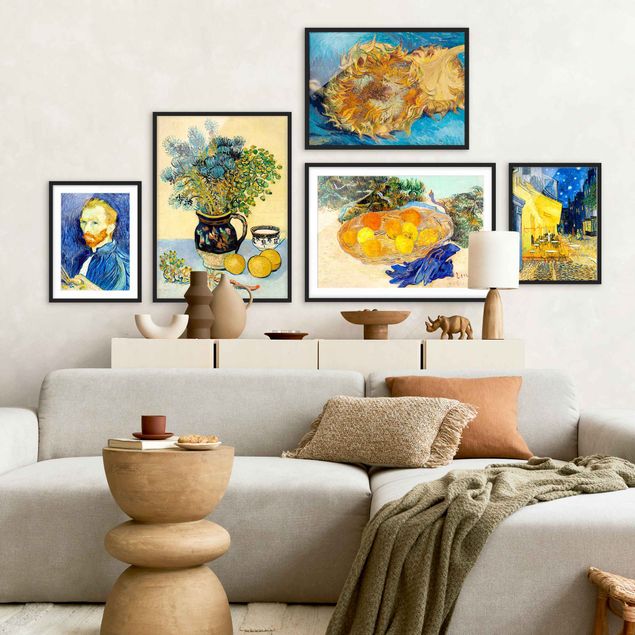 Wanddeko blau Wir lieben van Gogh