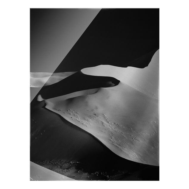 Glasbilder Dünen Wüste - Abstrakte Dünen