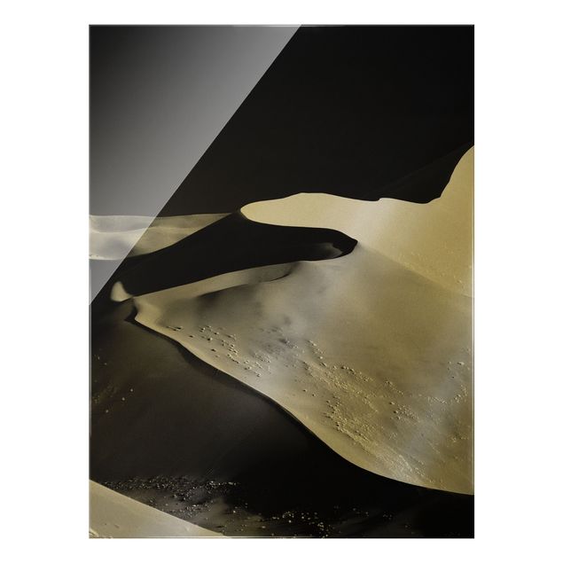 Glasbilder Dünen Wüste - Abstrakte Dünen