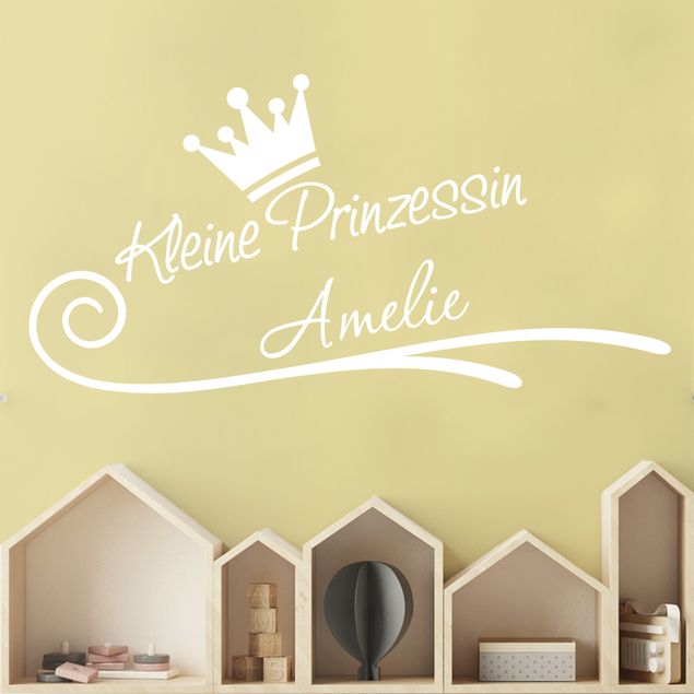 Wanddeko Mädchenzimmer Wunschtext-Kleine Prinzessin