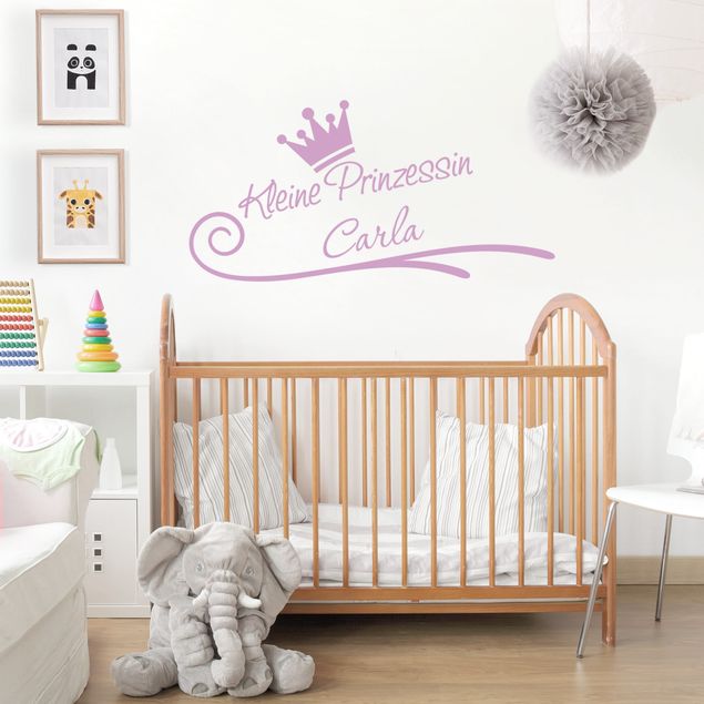 Wanddeko Babyzimmer Wunschtext-Kleine Prinzessin