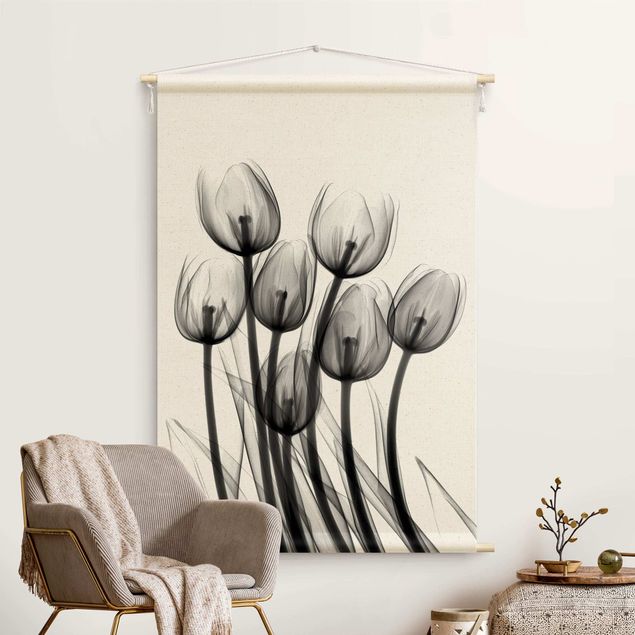 Wanddeko Wohnzimmer X-Ray - Tulpen