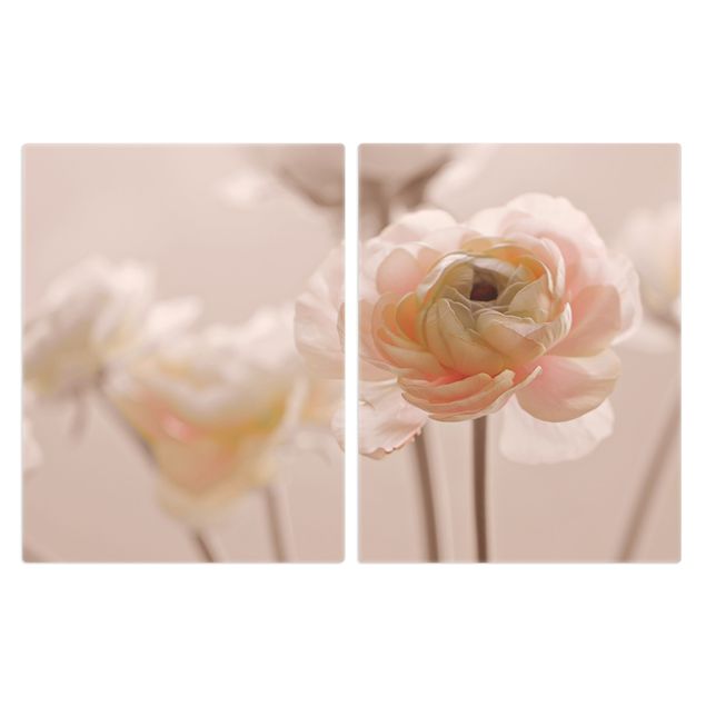 Wohndeko Fotografie Zarter Strauch an Rosa Blüten