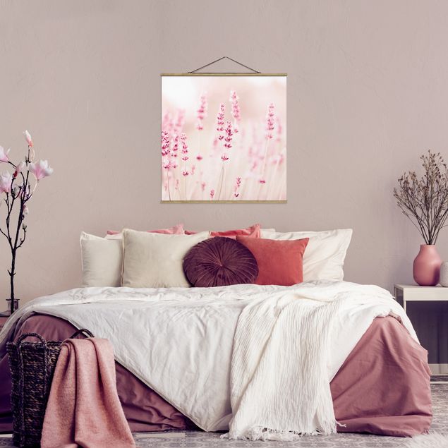 Wanddeko Schlafzimmer Zartrosaner Lavendel