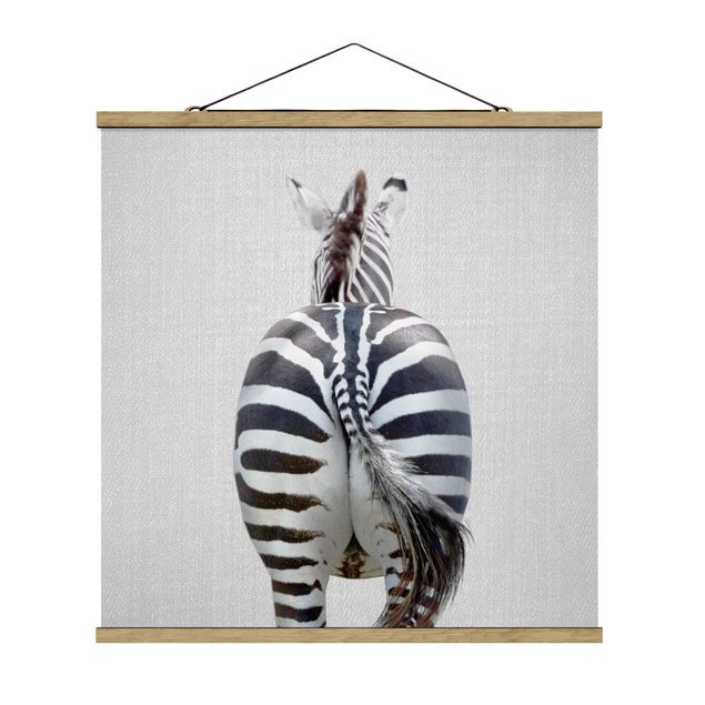 Wanddeko Büro Zebra von hinten